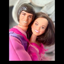 Vintage Barbie 1976 Donny & Marie Osmond Dolls Set by Mattel 11" Celebrity Dolls