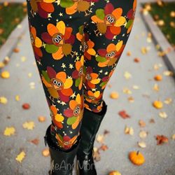 NEW Womens Turkey Leggings Soft As Lularoe OS/TC/TC2 