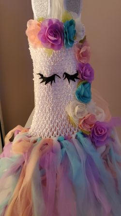 3-4 Year Old Unicorn Tutu Halloween Costume