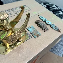 gilded bronze sphinx statues