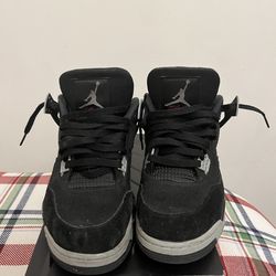 Jordan 4 black canvas