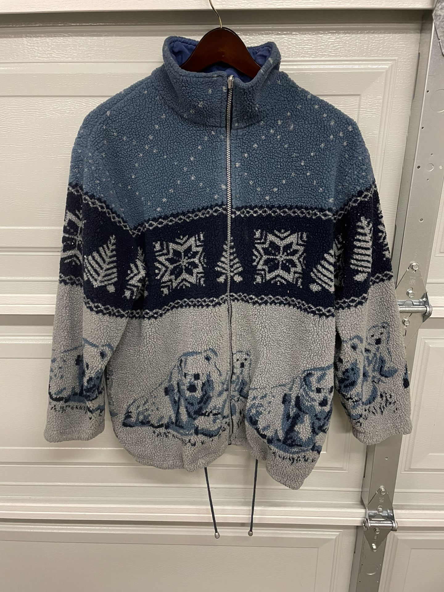 Vintage Polar Bear Silk Lined Sherpa Jacket