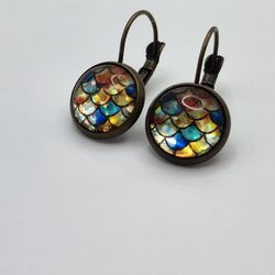 Bronze Leverback Earrings