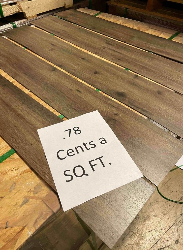 Flooring only .78 cents a sq ft 9 NR