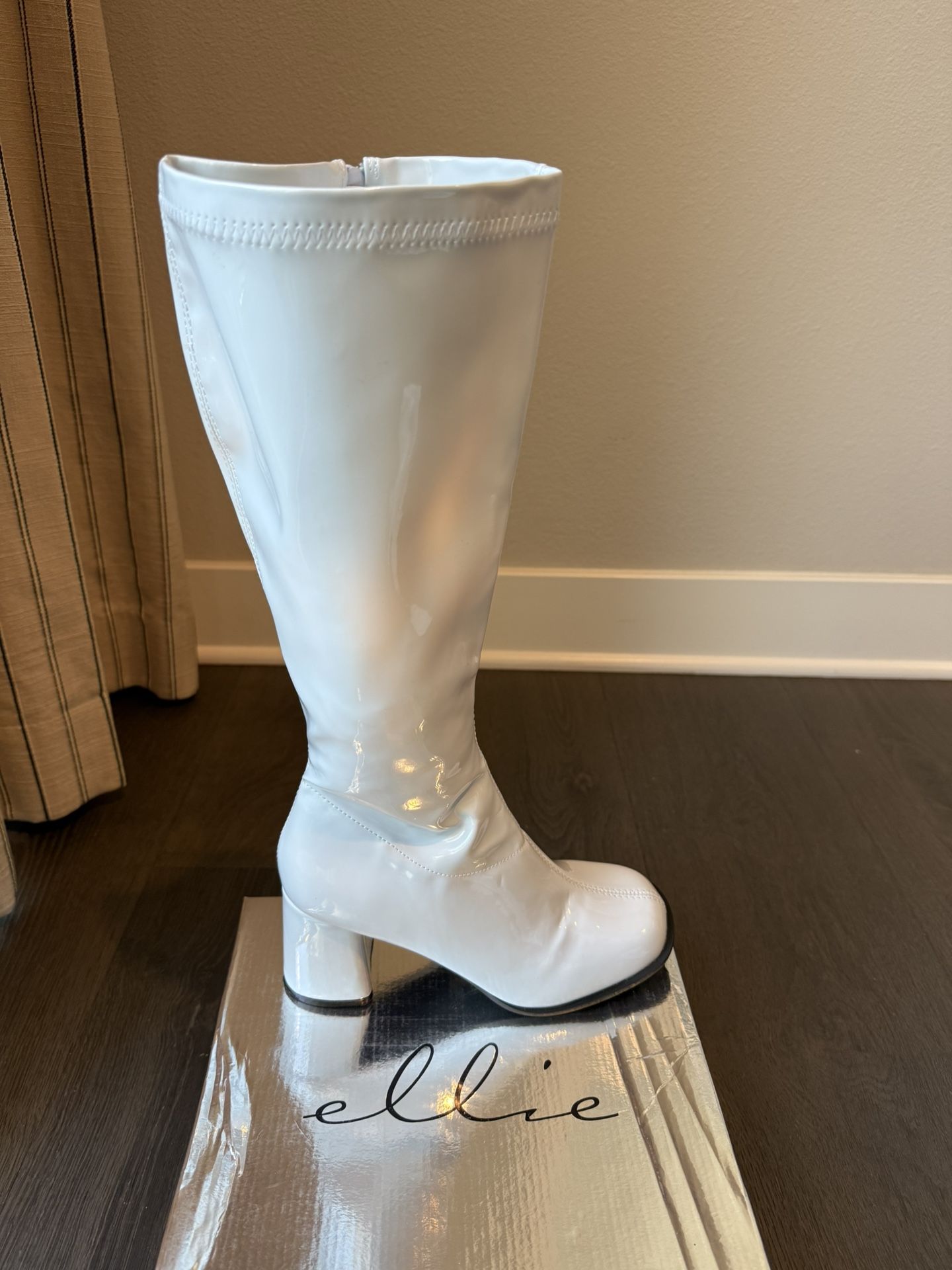 White GoGo Boots