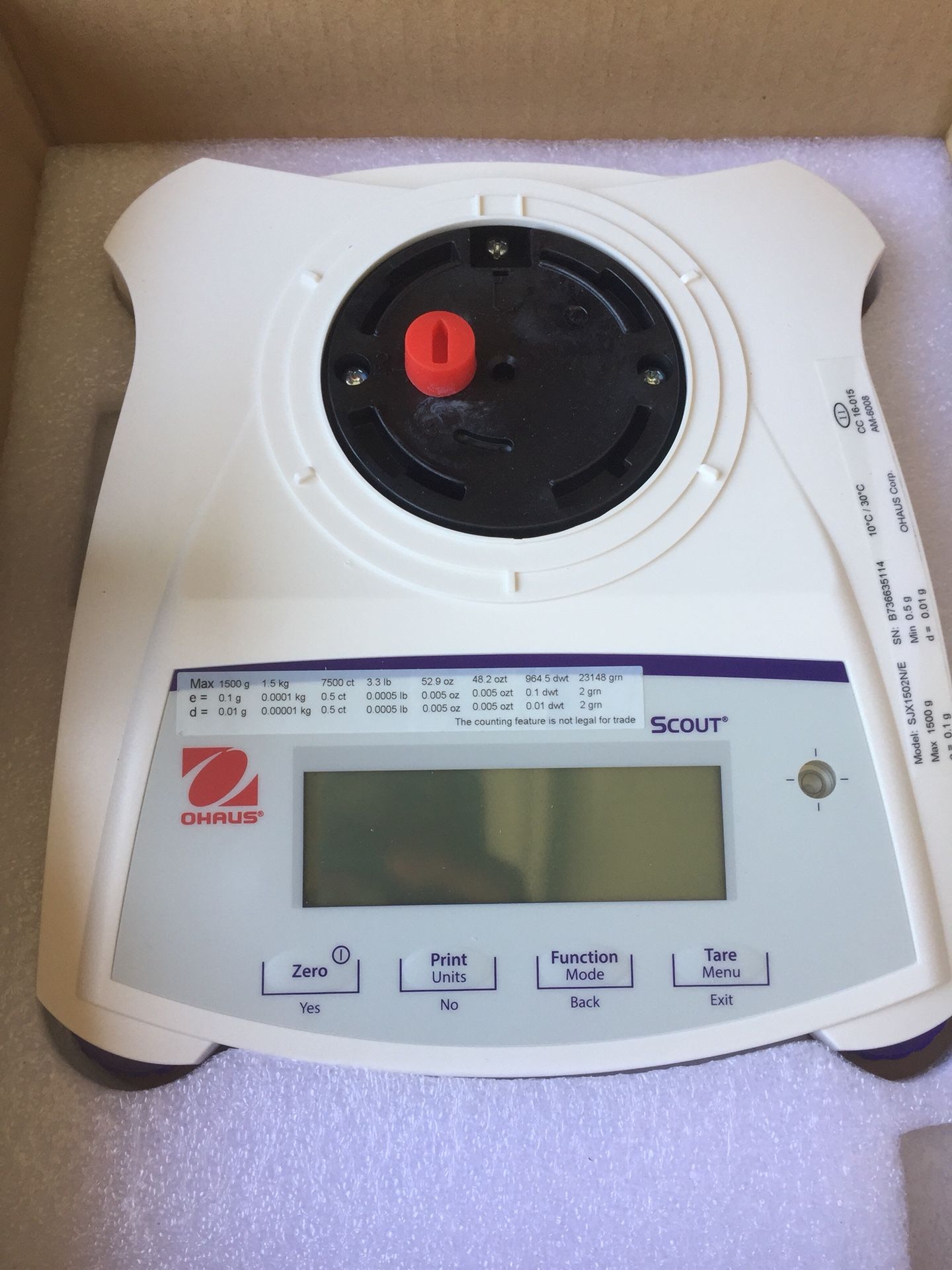 Ohaus SJX 1502 Jewelry Scale