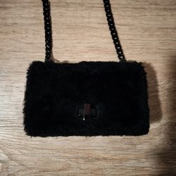 Steve Madden Plush Crossbody Wallet Purse 