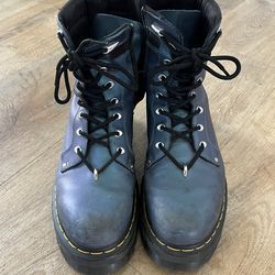 Dr. Martens Jadon II Platform Boots Blue | Women’s Size 10 | Mens Size 9