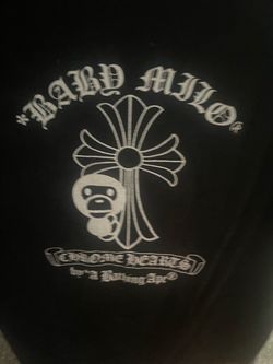 Chrome Hearts x BAPE Baby Milo Black Tee