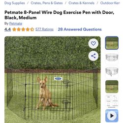 8 Panel Dog Pen With Door $25