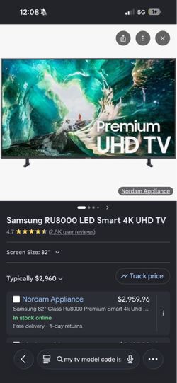 SAMSUNG TV 82 inches