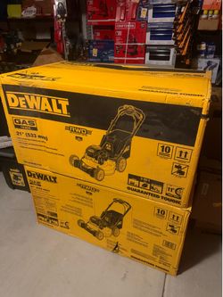 Dewalt lawn mower 165 cc gas