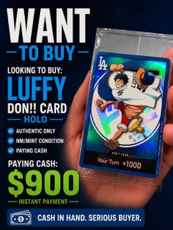 Buying Dodger Don Luffy One Piece Promo