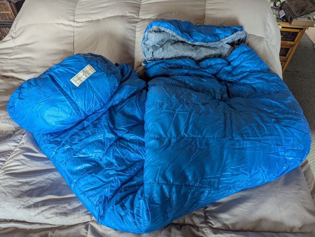 Feathered Friends 20F Long 6'6 Sleeping Bag Ultralight Goose Down Backpacking Hiking Camping REI Western Mountaineering Big Agnes Nemo Enlightened Eq