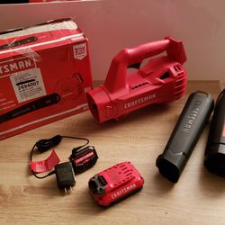 CRAFTSMAN 20V MAX Cordless Leaf Blower Kit with Battery & Charger Included 