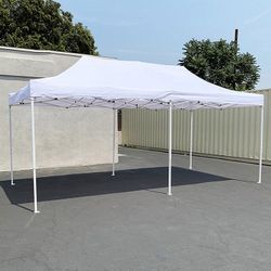 (Brand New) $185 Heavy Duty 10x20 ft Ez Popup Canopy Tent Instant Shade w/ Carry Bag Rope Stake, 4 Colors 