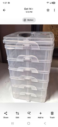 Sale plastic  6 containers  for different items good condition $ 20.00