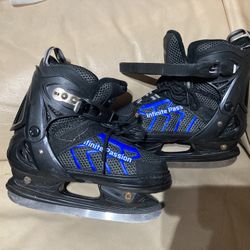 Ice Skates Adjustable Size 4-7, Size 4, 5, 6, 7