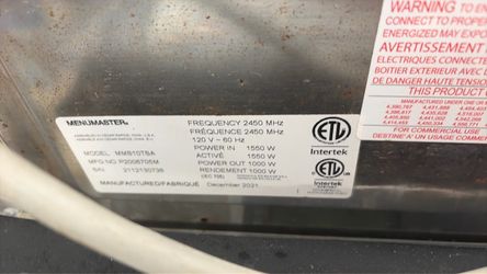 Commercial Microwave
