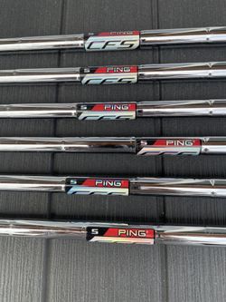 Ping CFS Flex-S Steel Shafts (Qty 6), Factory Grips, 0.355” Tip - STILL AVAILABLE