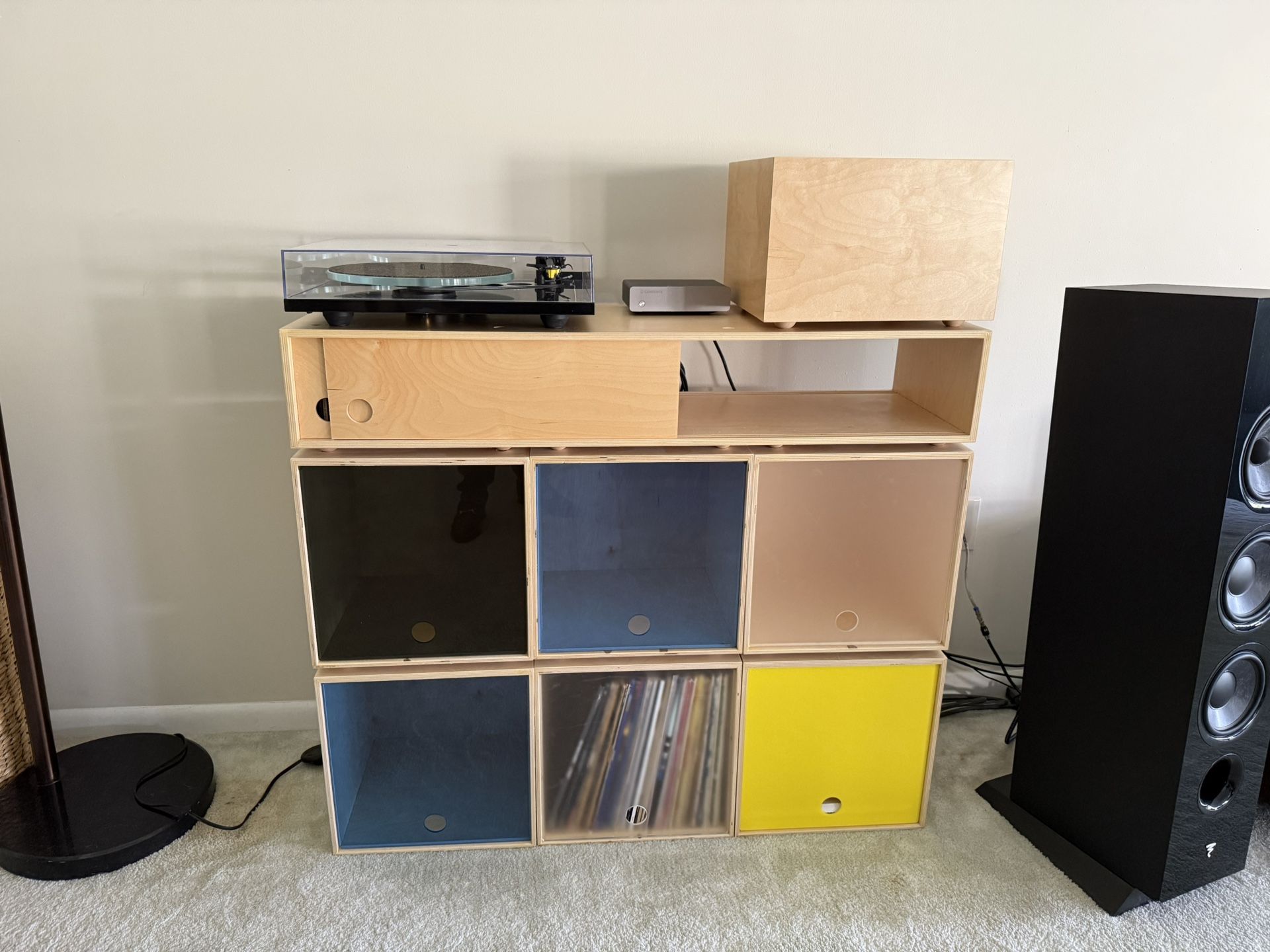 Vinyl Record + Stereo Storage – Simple Wood Goods – USA Made