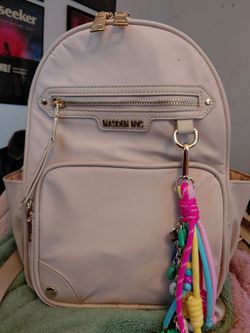 Steve Madden Beige Backpack