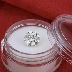 2 Ct CERTIFIED Natural White Color Diamond Round Cut D Grade VVS1 
