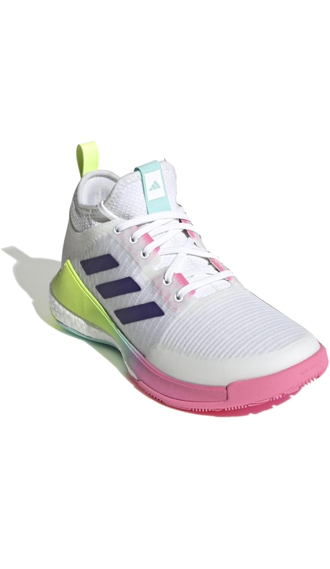 Adidas Crazyflight Mid Volleyball Shoes Women’s White Pink HP3337 Sz 10.5