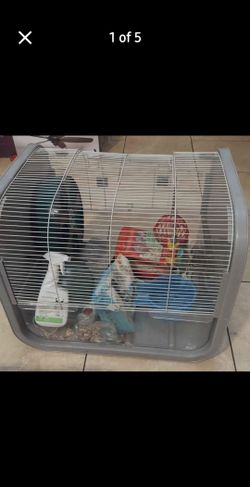 Pet Cage With Some Stuff 