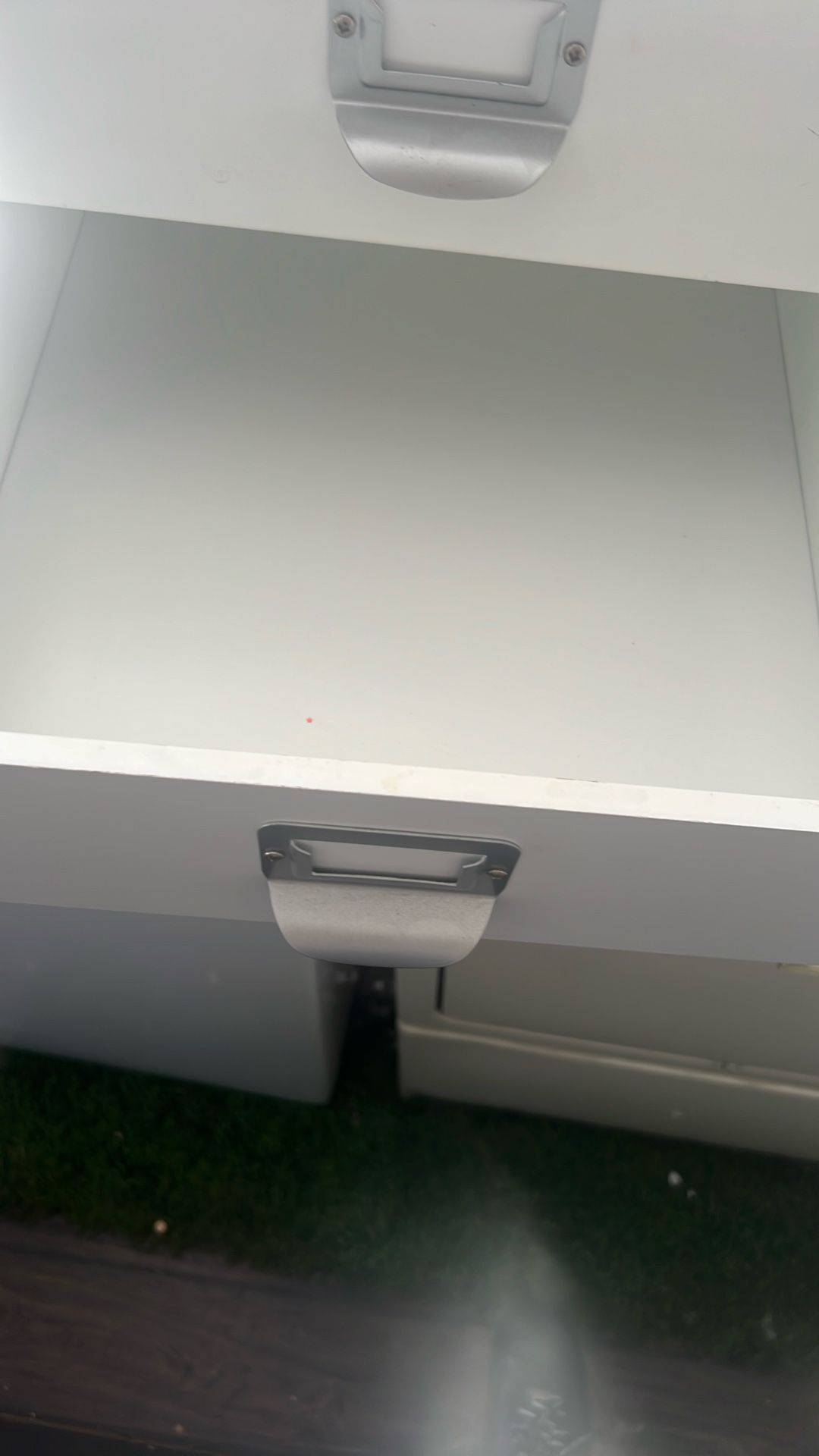 White 3 Door Cabinet