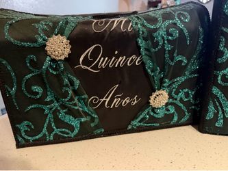 Emerald green Quince set
