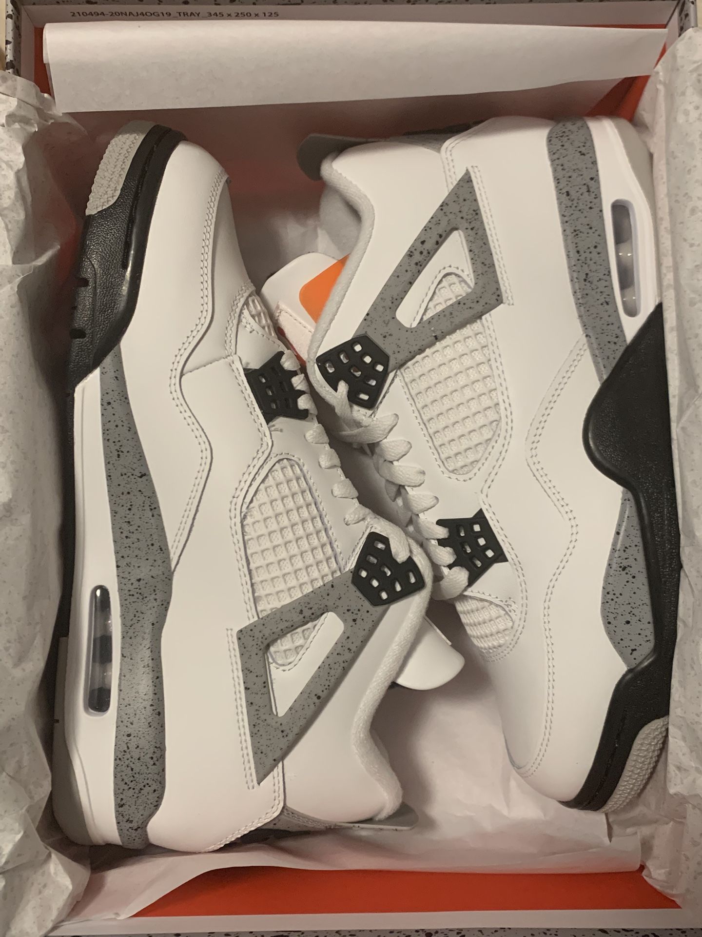 Brand New Nike Air Jordan 4 White Cement Size 10, 13 Men’s