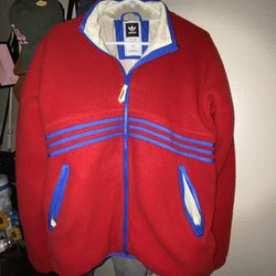 Adidas Sherpa Red Jacket 