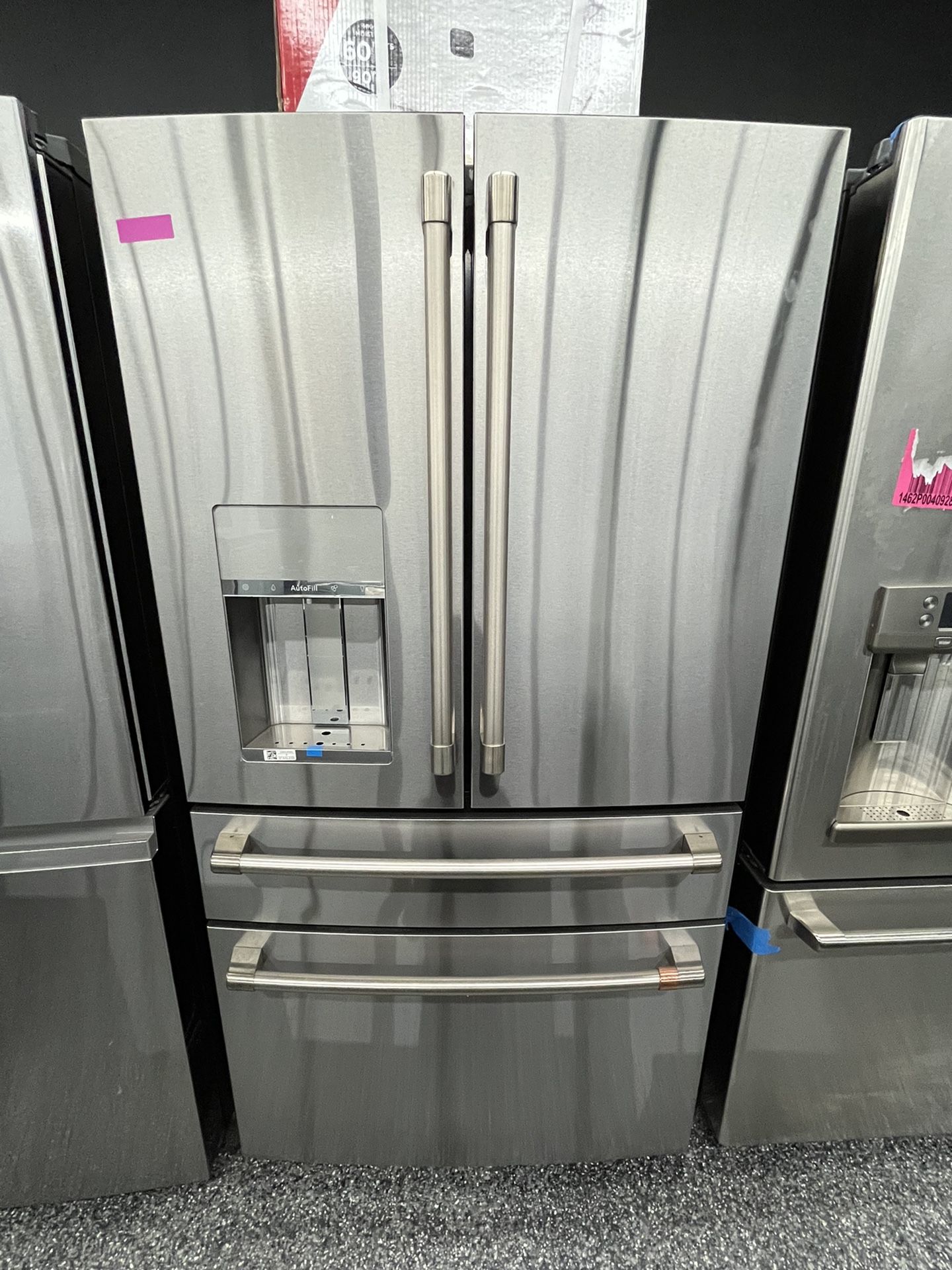Cafe Stainless Steel 4 Door Refrigerator 28 Cubic Feet Open Box