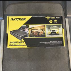 Kicker 2400 Watts Max 1 Channel Bass Amplifier CXA1200.1