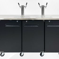 NSF 72 ins Depth Kegerator Beer dispenser 4 tap UUD-24-72