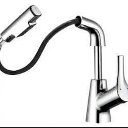 Sturdy Elegant Extendable Pull Out Faucet Sprayer In Chrome