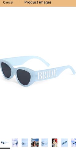 Bride sunglasses & Straw