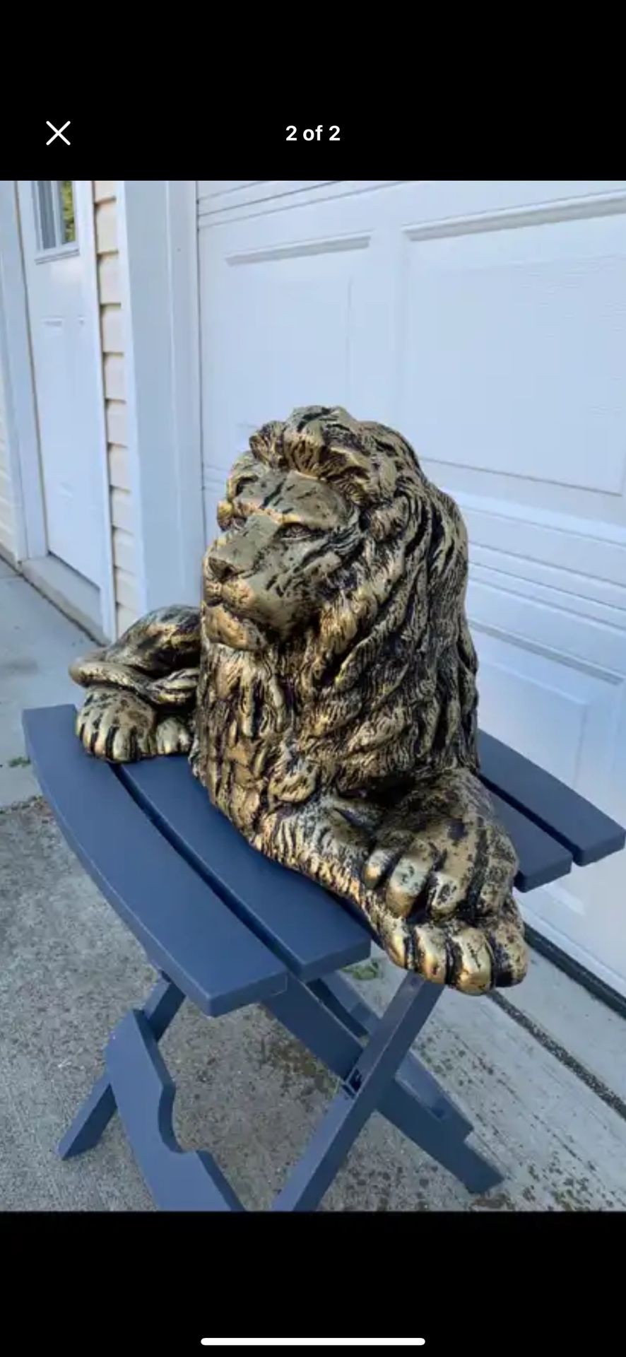 Golden Lion Statue
