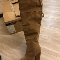 Thigh High Brown Boots