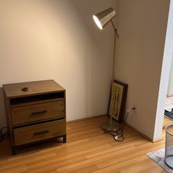 Mid Century Modern Golden Floor Lamp