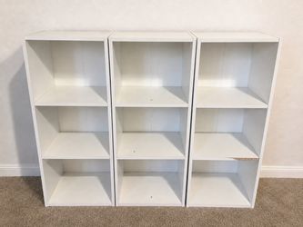 White storage cubes