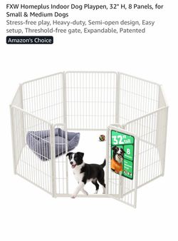 FXW Homeplus Indoor Dog Playpen 8 Panels