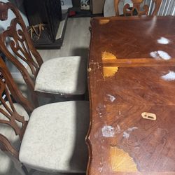 FREE: Solid Hardwood Dining Set