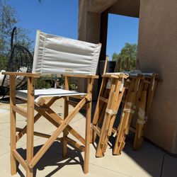 Like New 3 Chairs The Directors Chair 