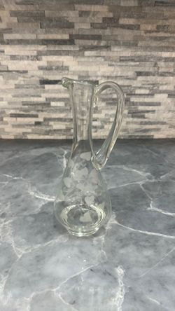 Vintage glass pitcher
