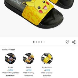 Pokemon Kids Slides Shoes 4