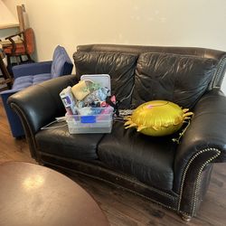 Genuine Italian Leather Couch