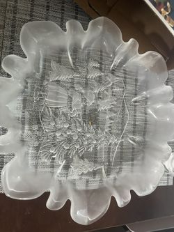 Christmas Crystal Plate