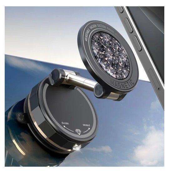 Upgraded Vacuum Magnetic Car Phone Holder for MagSafe